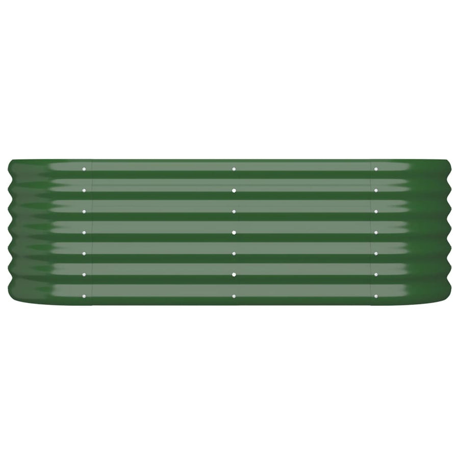 Plantenbak 114X40X36 Cm Gepoedercoat Staal Groen 114 x 40 x 36 cm