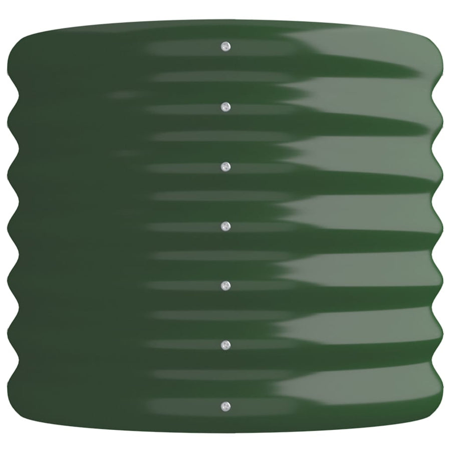 Plantenbak 114X40X36 Cm Gepoedercoat Staal Groen 114 x 40 x 36 cm