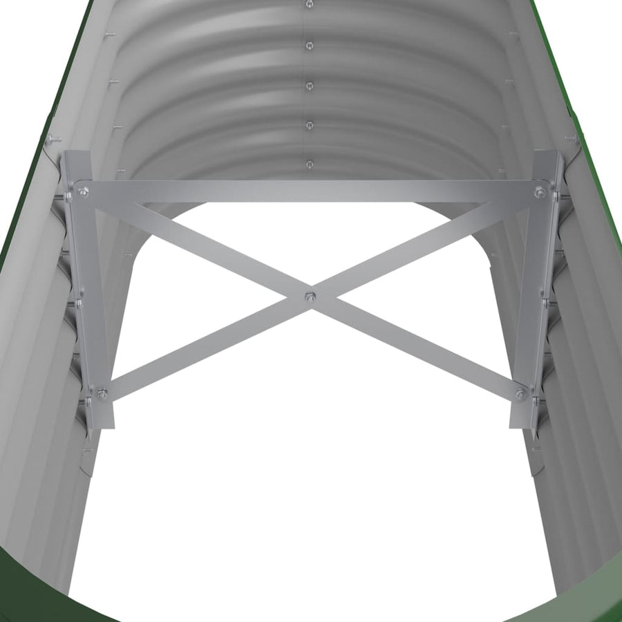 Plantenbak 114X40X36 Cm Gepoedercoat Staal Groen 114 x 40 x 36 cm