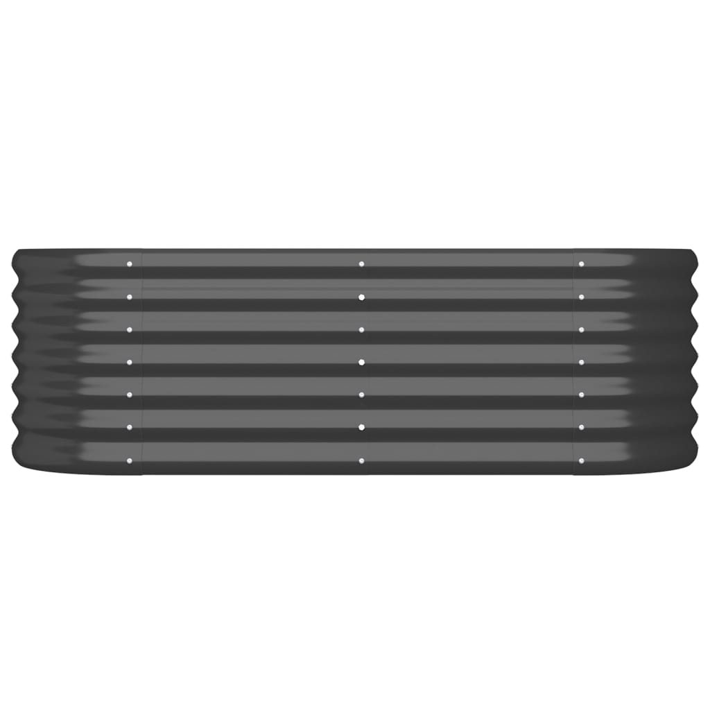 Plantenbak 114X40X36 Cm Gepoedercoat Staal Antracietkleurig 114 x 40 x 36 cm