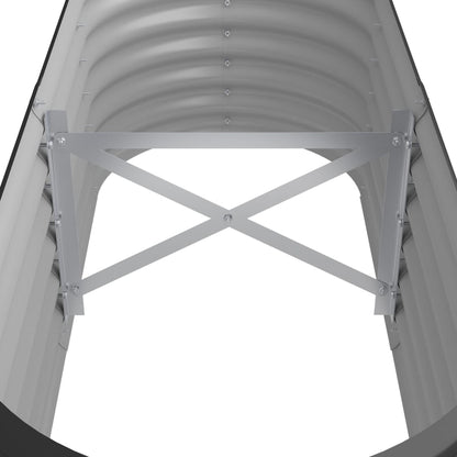 Plantenbak 114X40X36 Cm Gepoedercoat Staal Antracietkleurig 114 x 40 x 36 cm