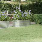 Plantenbak 114x40x36 cm staal zilver