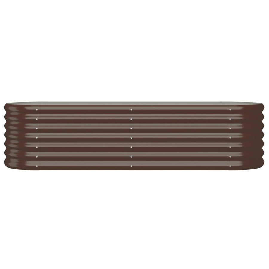 Plantenbak 152x40x36 cm gepoedercoat staal bruin