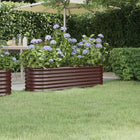 Plantenbak 152x40x36 cm staal bruin