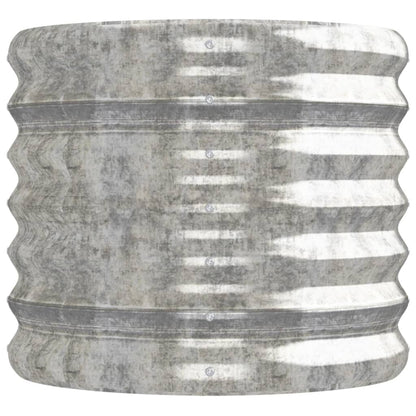 Plantenbak 152X40X36 Cm Gepoedercoat Staal Zilverkleurig 152 x 40 x 36 cm