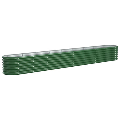 Plantenbak 332X40X36 Cm Gepoedercoat Staal Groen 332 x 40 x 36 cm
