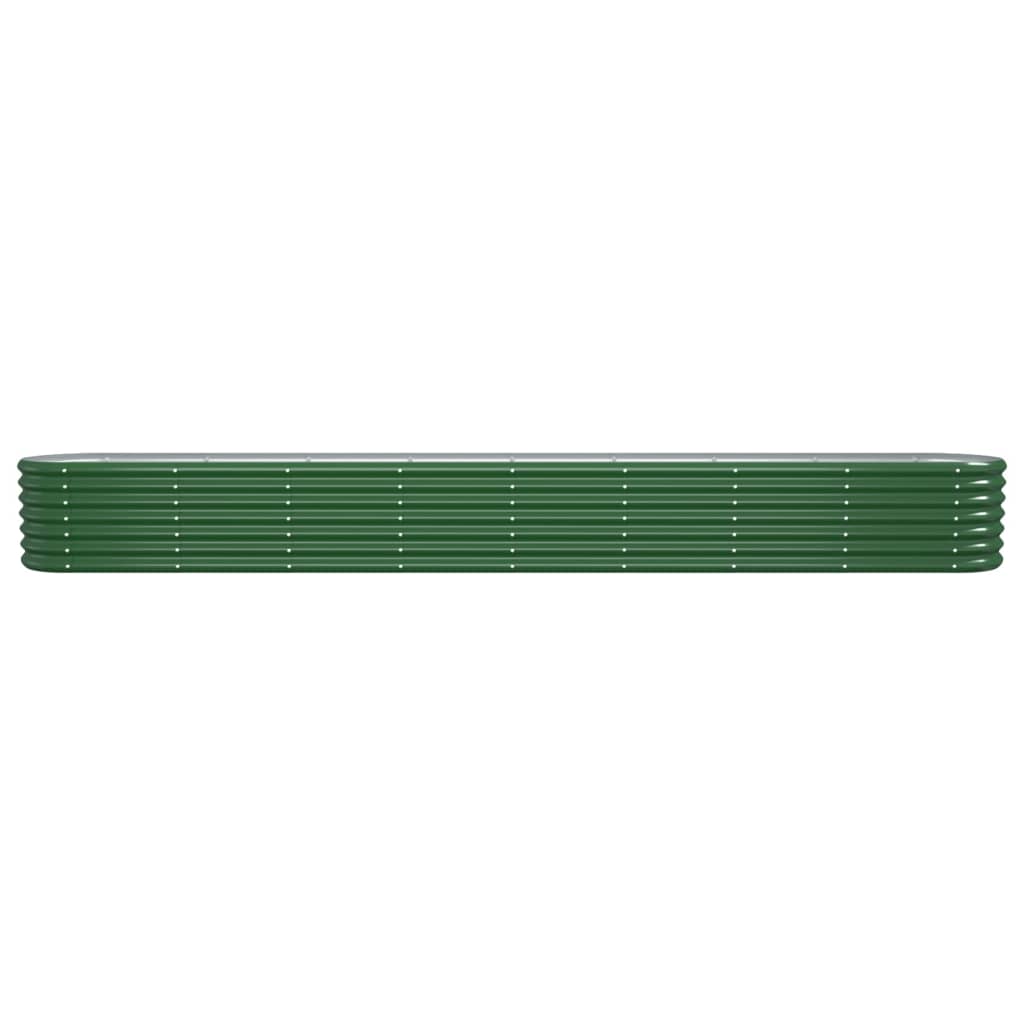 Plantenbak 332X40X36 Cm Gepoedercoat Staal Groen 332 x 40 x 36 cm