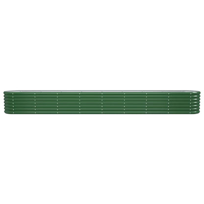 Plantenbak 332X40X36 Cm Gepoedercoat Staal Groen 332 x 40 x 36 cm