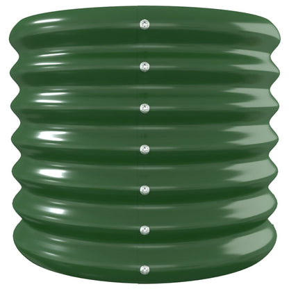 Plantenbak 332X40X36 Cm Gepoedercoat Staal Groen 332 x 40 x 36 cm