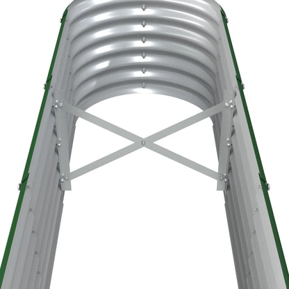 Plantenbak 332X40X36 Cm Gepoedercoat Staal Groen 332 x 40 x 36 cm