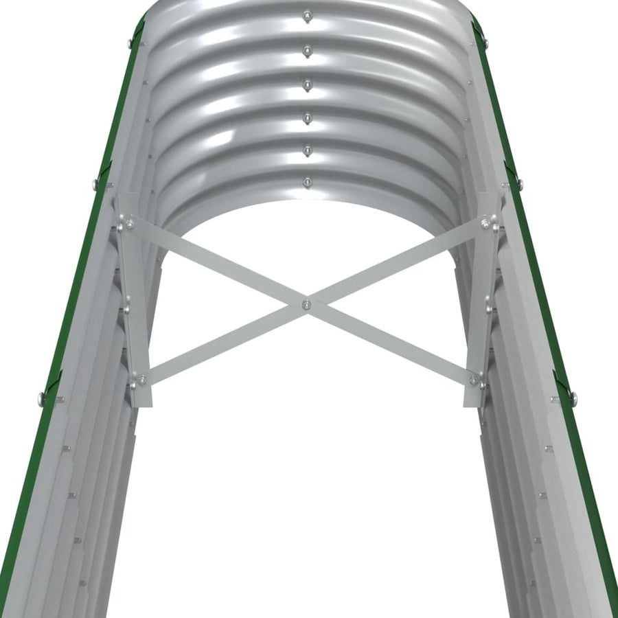 Plantenbak 332X40X36 Cm Gepoedercoat Staal Groen 332 x 40 x 36 cm