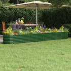 Planter 332x40x36 cm galvanized steel green