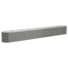 Plantenbak 332X40X36 Cm Gepoedercoat Staal Grijs 332 x 40 x 36 cm