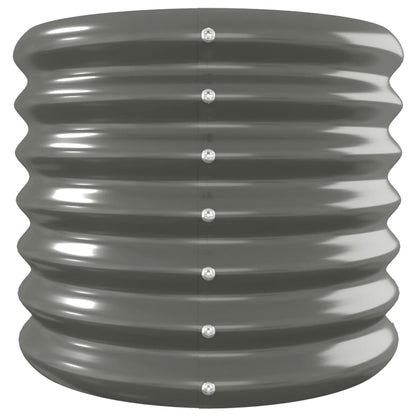 Plantenbak 332X40X36 Cm Gepoedercoat Staal Grijs 332 x 40 x 36 cm