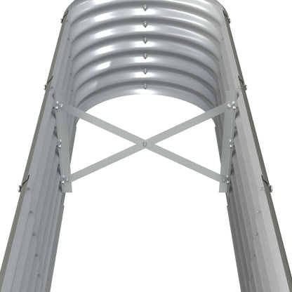 Plantenbak 332X40X36 Cm Gepoedercoat Staal Grijs 332 x 40 x 36 cm