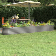 Plantenbak 332x40x36 cm staal grijs