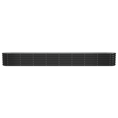 Plantenbak 332X40X36 Cm Gepoedercoat Staal Antracietkleurig 332 x 40 x 36 cm