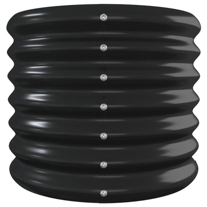 Plantenbak 332X40X36 Cm Gepoedercoat Staal Antracietkleurig 332 x 40 x 36 cm