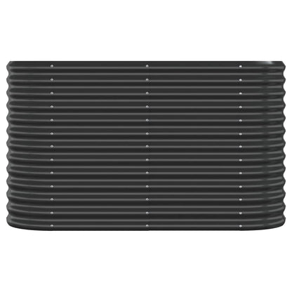 Plantenbak 114X40X68 Cm Gepoedercoat Staal Antracietkleurig 114 x 40 x 68 cm