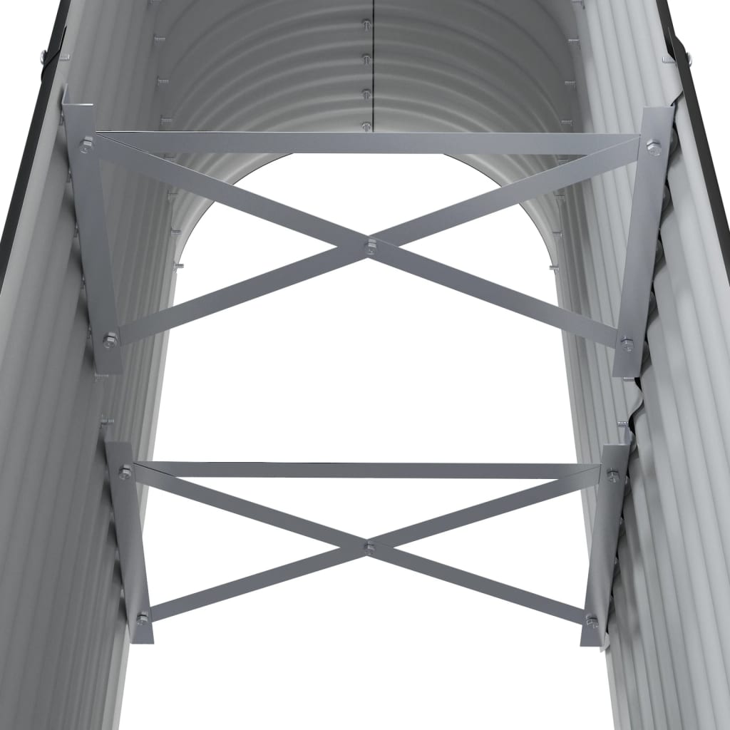 Plantenbak 114X40X68 Cm Gepoedercoat Staal Antracietkleurig 114 x 40 x 68 cm