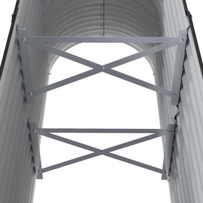 Plantenbak 114X40X68 Cm Gepoedercoat Staal Antracietkleurig 114 x 40 x 68 cm