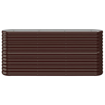 Plantenbak 152X40X68 Cm Gepoedercoat Staal Bruin 152 x 40 x 68 cm
