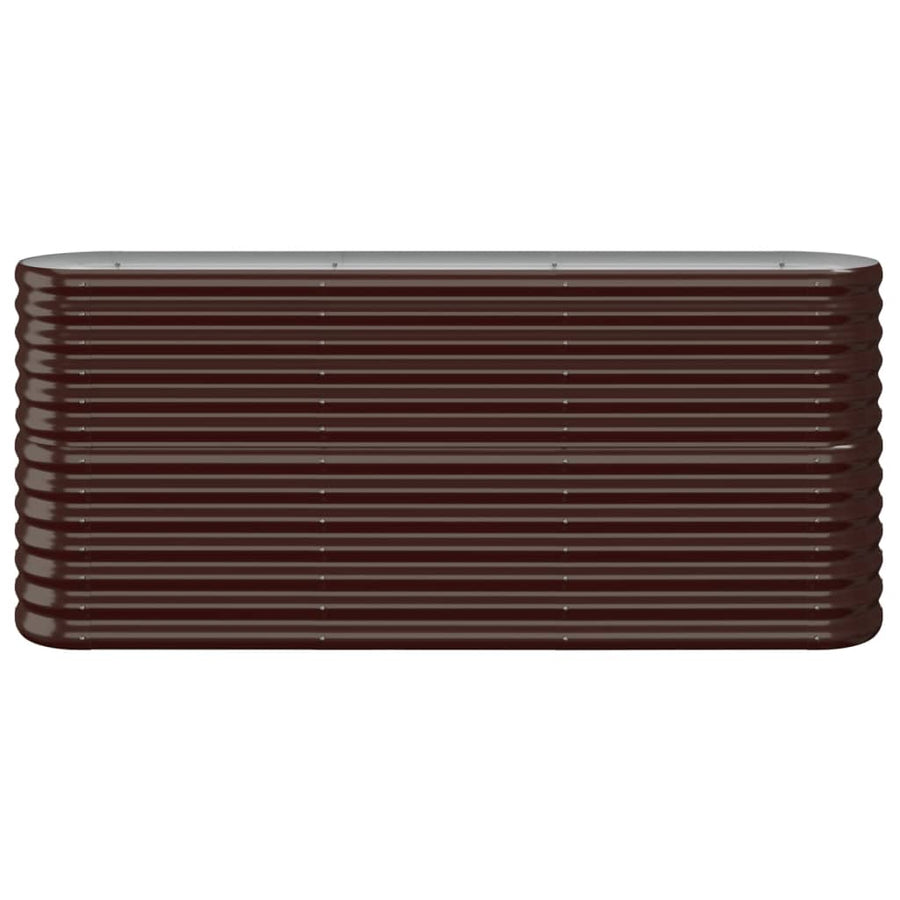 Plantenbak 152X40X68 Cm Gepoedercoat Staal Bruin 152 x 40 x 68 cm