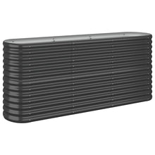 Plantenbak 152X40X68 Cm Gepoedercoat Staal Antracietkleurig 152 x 40 x 68 cm