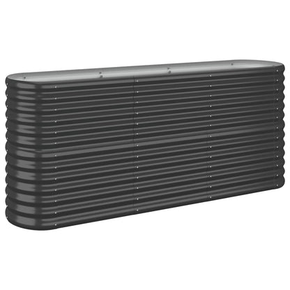 Plantenbak 152X40X68 Cm Gepoedercoat Staal Antracietkleurig 152 x 40 x 68 cm