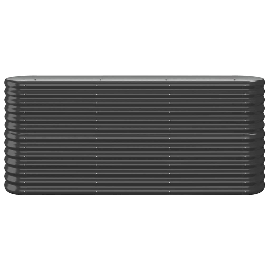 Plantenbak 152X40X68 Cm Gepoedercoat Staal Antracietkleurig 152 x 40 x 68 cm