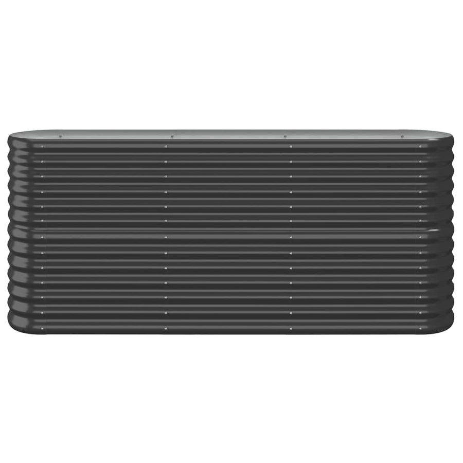 Plantenbak 152X40X68 Cm Gepoedercoat Staal Antracietkleurig 152 x 40 x 68 cm