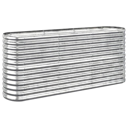 Plantenbak 152x40x68 cm gegalvaniseerd staal zilverkleurig