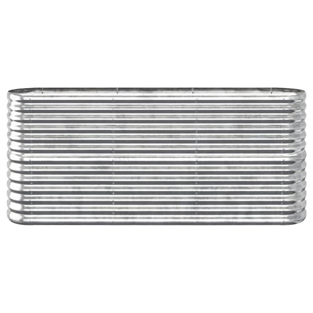 Plantenbak 152x40x68 cm gegalvaniseerd staal zilverkleurig