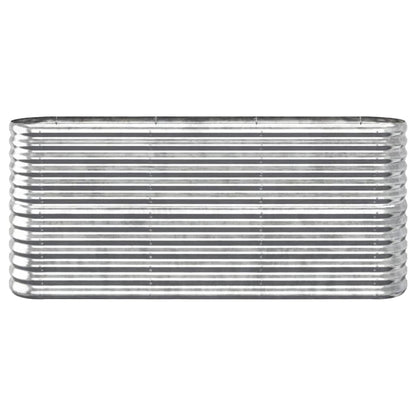 Plantenbak 152x40x68 cm gegalvaniseerd staal zilverkleurig