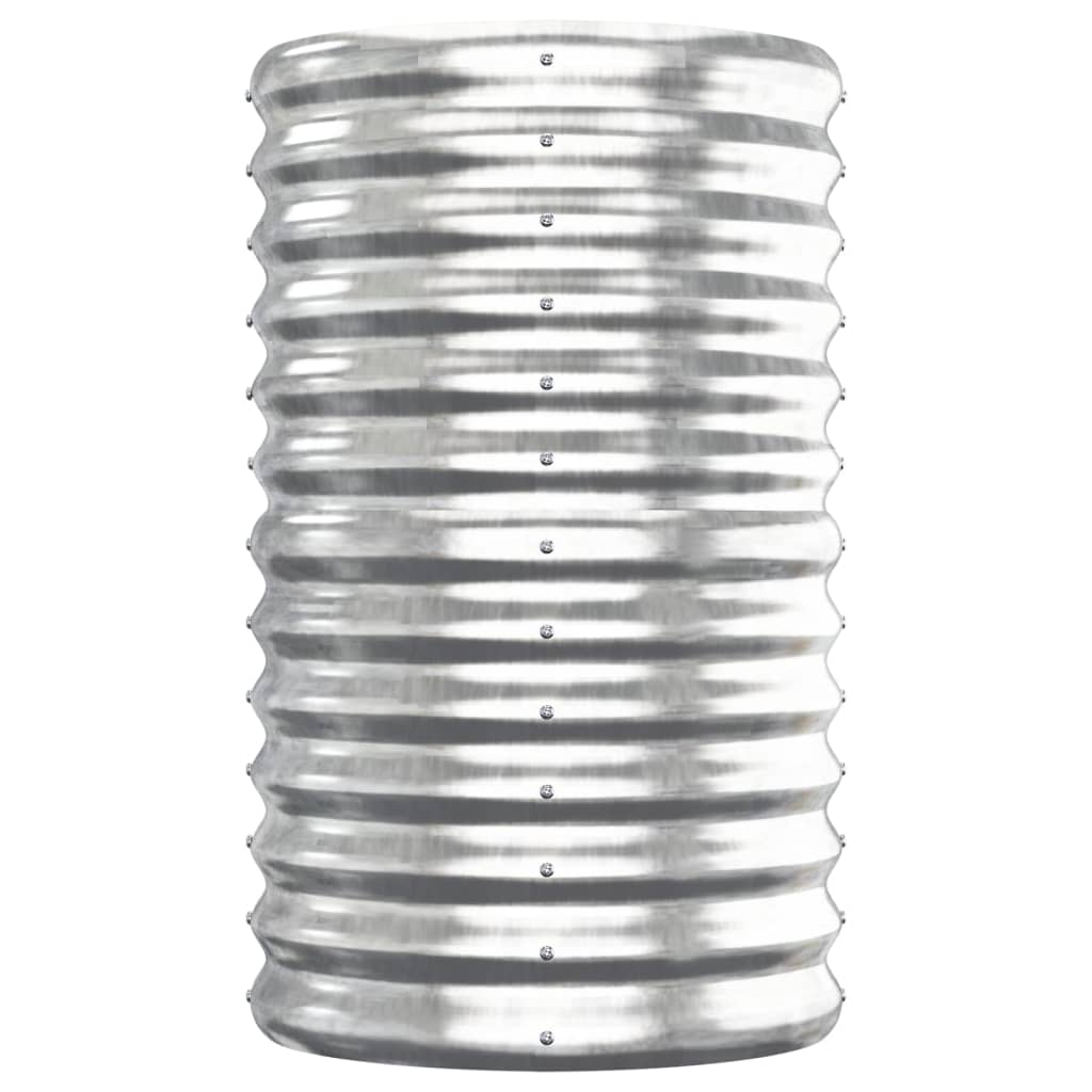 Plantenbak 152x40x68 cm gegalvaniseerd staal zilverkleurig