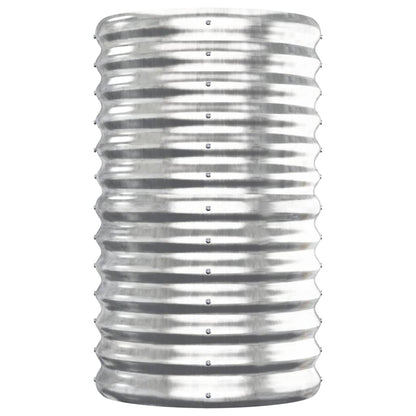 Plantenbak 152x40x68 cm gegalvaniseerd staal zilverkleurig