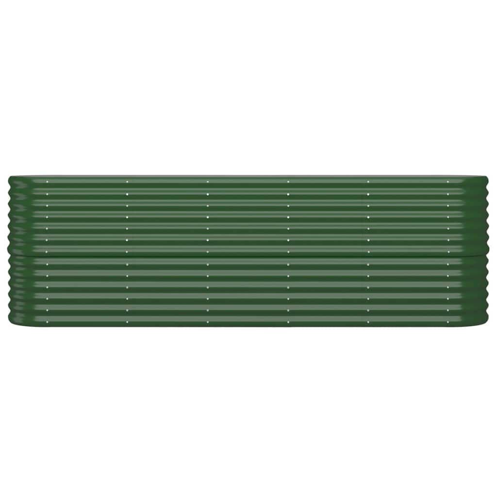 Plantenbak Gepoedercoat Staal 224 x 40 x 68 cm Groen