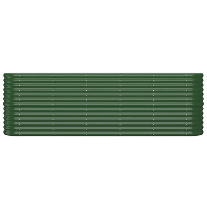 Plantenbak Gepoedercoat Staal 224 x 40 x 68 cm Groen