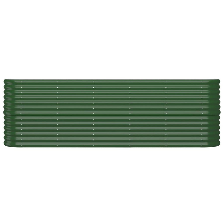Plantenbak Gepoedercoat Staal 224 x 40 x 68 cm Groen