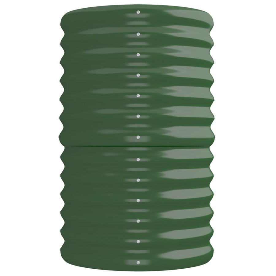 Plantenbak Gepoedercoat Staal 224 x 40 x 68 cm Groen
