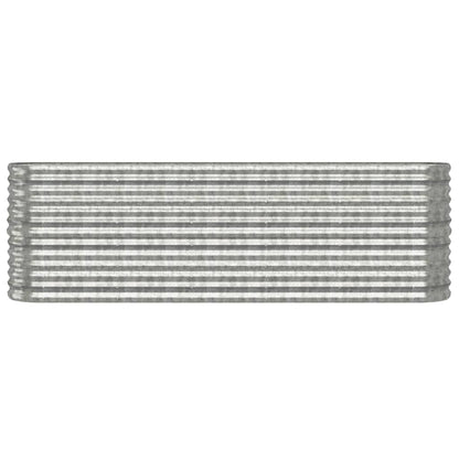 Plantenbak 224x40x68 cm gegalvaniseerd staal zilverkleurig