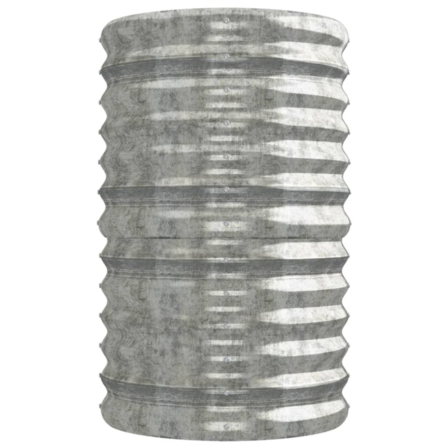 Plantenbak 224x40x68 cm gegalvaniseerd staal zilverkleurig