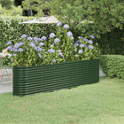 Plantenbak 260x40x68 cm groen staal