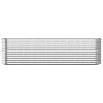 Plantenbak 260x40x68 cm gegalvaniseerd staal zilverkleurig