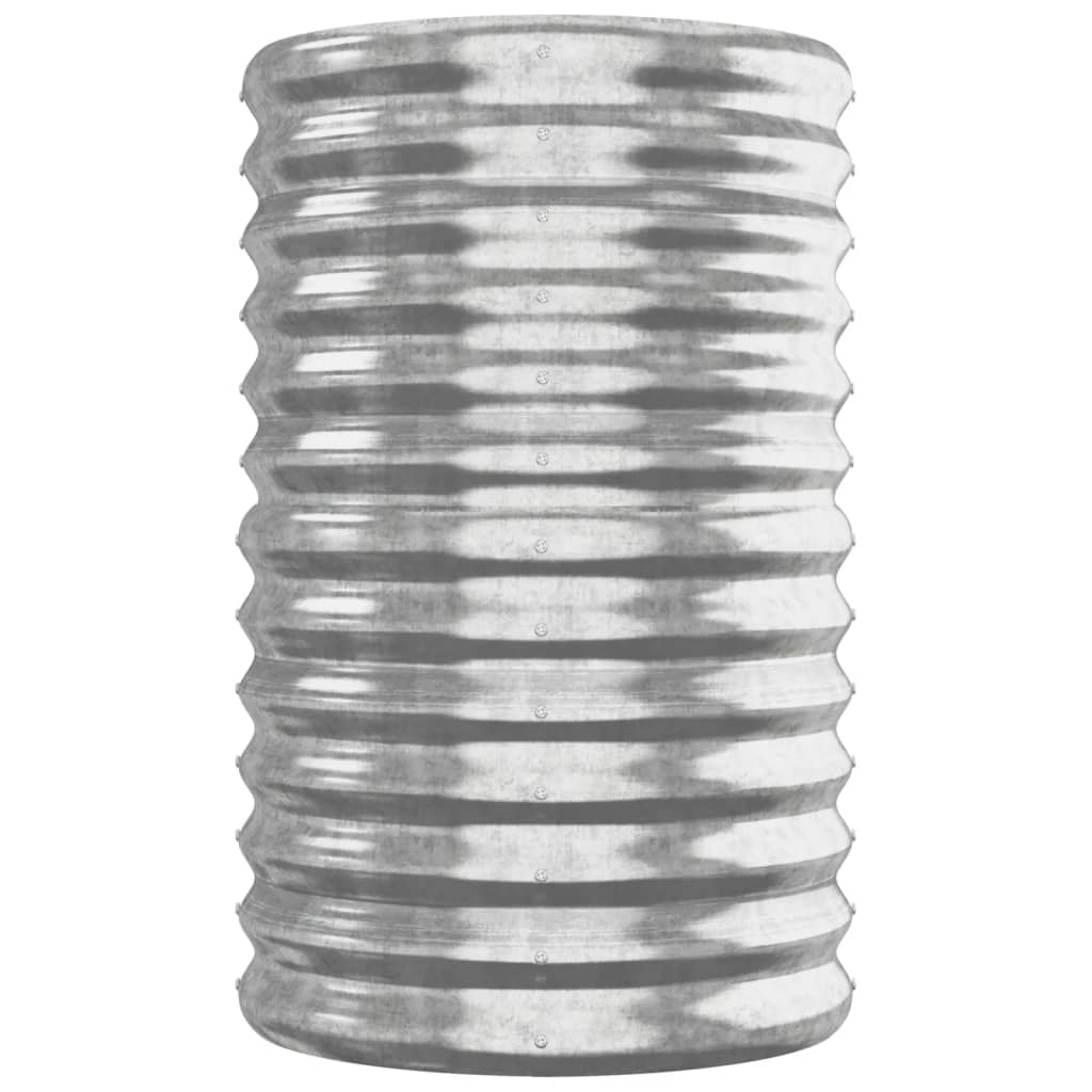 Plantenbak 260x40x68 cm gegalvaniseerd staal zilverkleurig