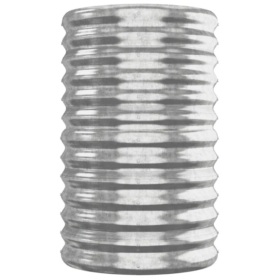 Plantenbak 260x40x68 cm gegalvaniseerd staal zilverkleurig