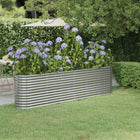 Plantenbak 260x40x68 cm staal zilver