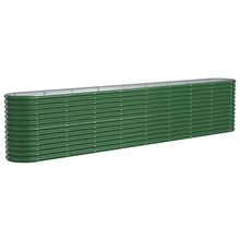 Plantenbak 332x40x68 cm gepoedercoat staal groen