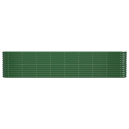 Plantenbak 332x40x68 cm gepoedercoat staal groen