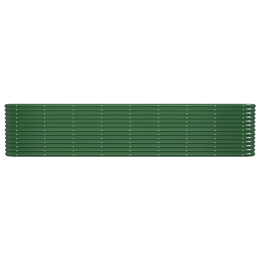 Plantenbak 332x40x68 cm gepoedercoat staal groen